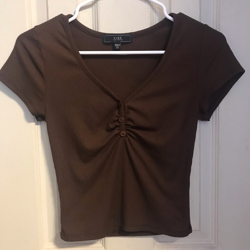 Brown Basic Tee